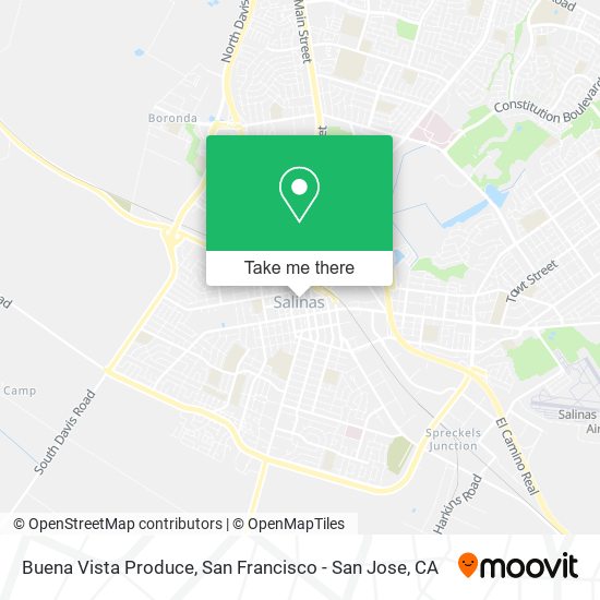 Buena Vista Produce map