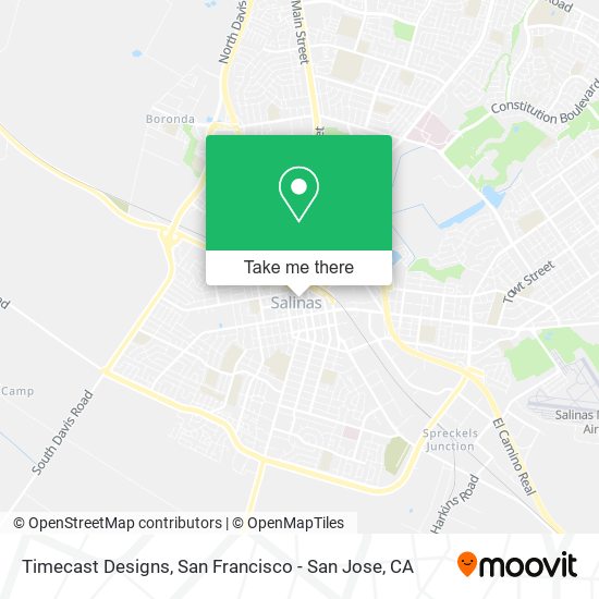 Timecast Designs map