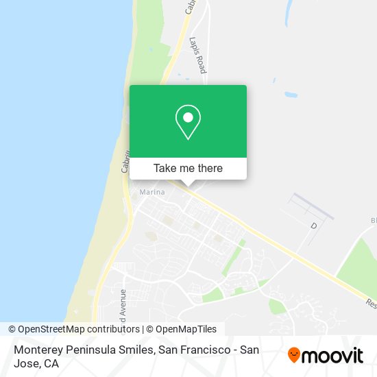 Monterey Peninsula Smiles map