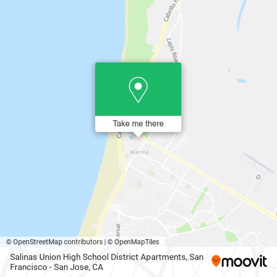 Salinas Union High School District Apartments map