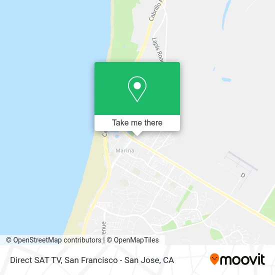 Direct SAT TV map