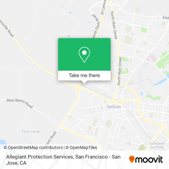 Allegiant Protection Services map