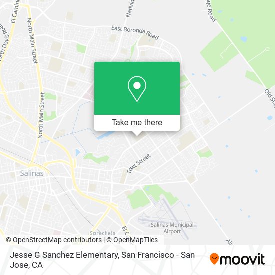 Jesse G Sanchez Elementary map