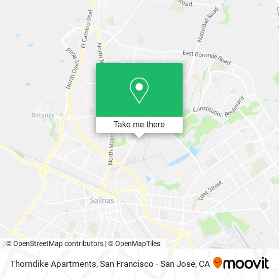 Thorndike Apartments map