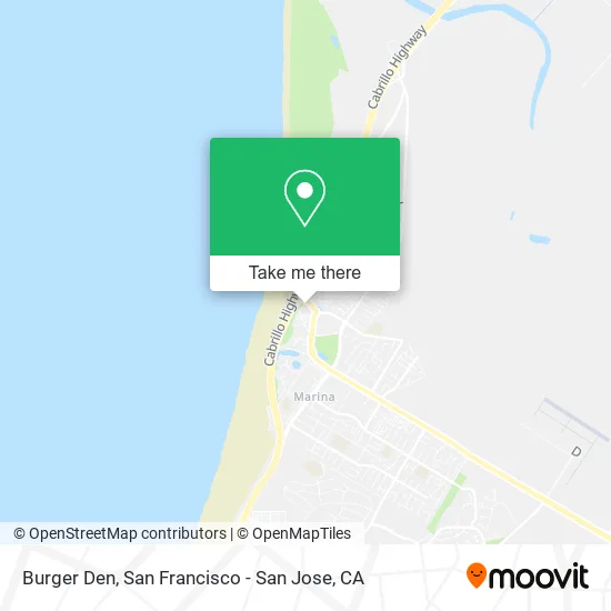 Burger Den map