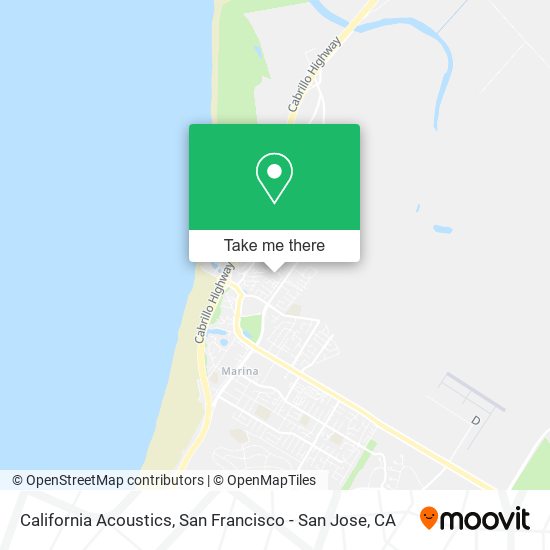Mapa de California Acoustics