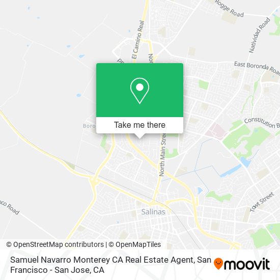 Samuel Navarro Monterey CA Real Estate Agent map