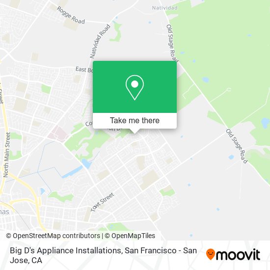 Big D's Appliance Installations map