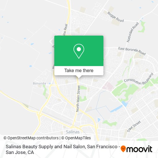 Mapa de Salinas Beauty Supply and Nail Salon