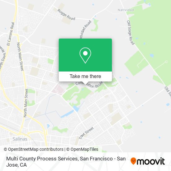Multi County Process Services map