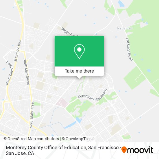 Mapa de Monterey County Office of Education