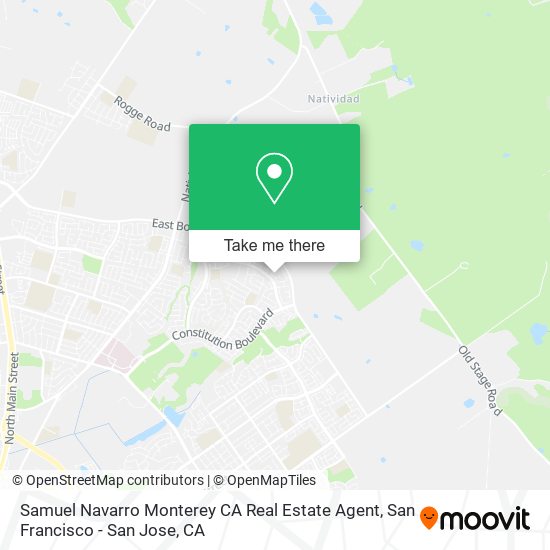 Samuel Navarro Monterey CA Real Estate Agent map