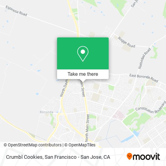 Mapa de Crumbl Cookies