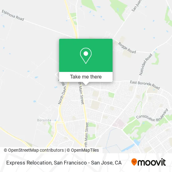 Mapa de Express Relocation