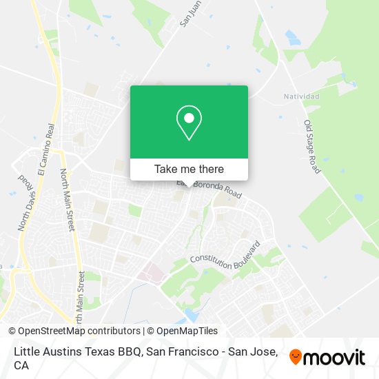 Little Austins Texas BBQ map