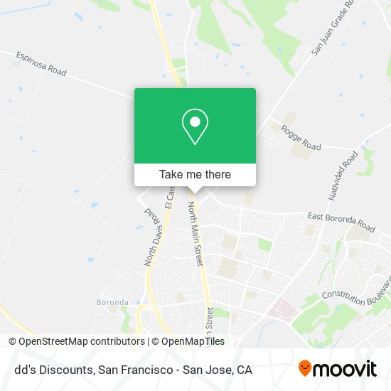 Mapa de dd's Discounts