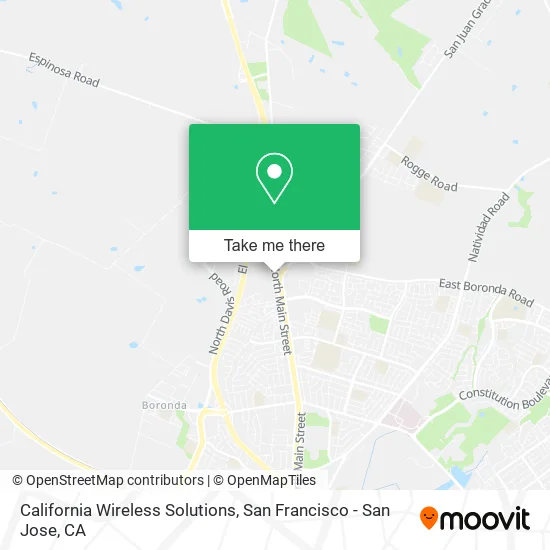 California Wireless Solutions map