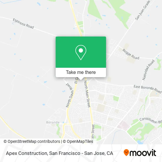 Apex Construction map