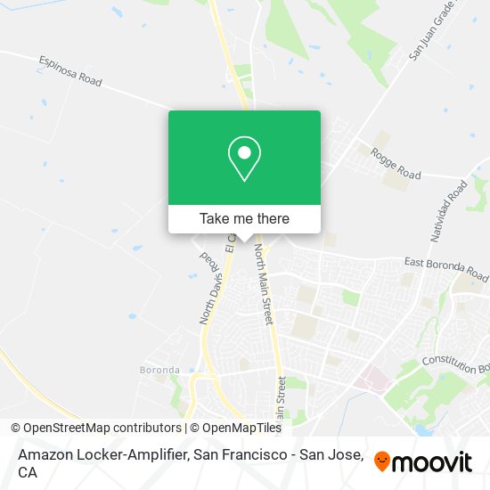 Mapa de Amazon Locker-Amplifier