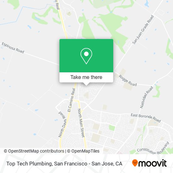 Top Tech Plumbing map