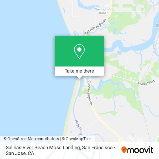 Salinas River Beach Moss Landing map