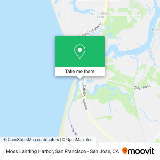 Moss Landing Harbor map