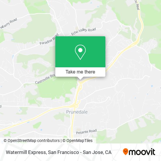Watermill Express map