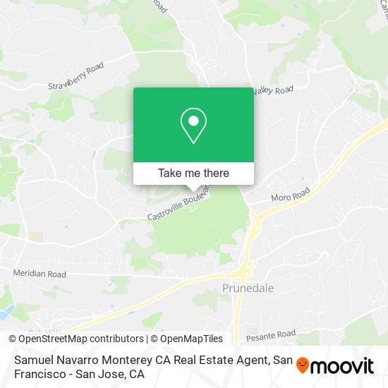 Samuel Navarro Monterey CA Real Estate Agent map