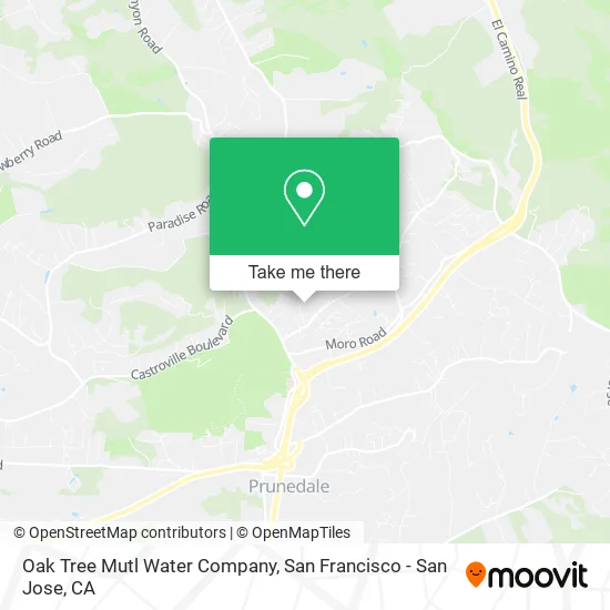 Oak Tree Mutl Water Company map