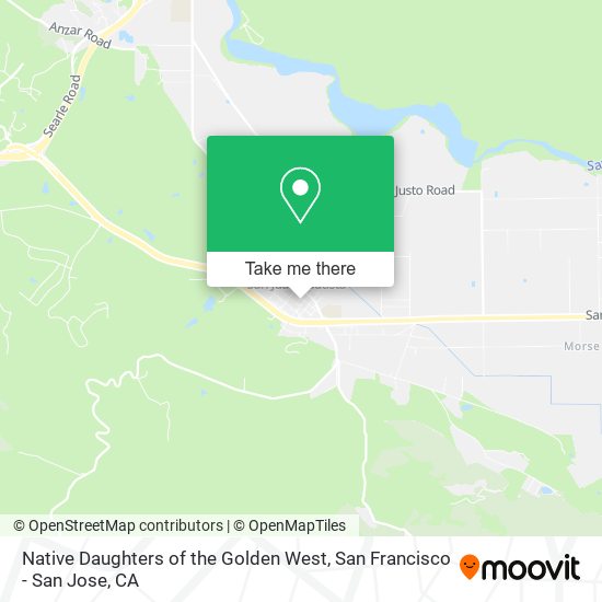 Native Daughters of the Golden West map