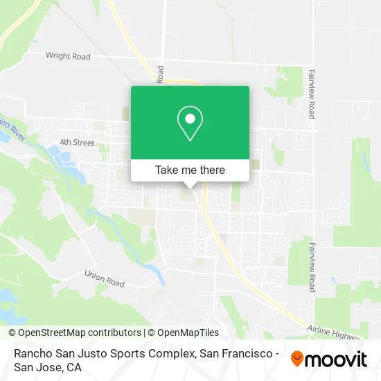 Rancho San Justo Sports Complex map