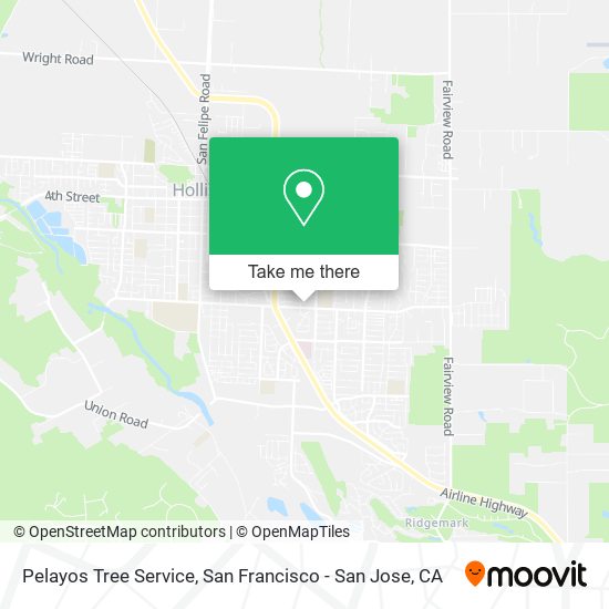 Mapa de Pelayos Tree Service