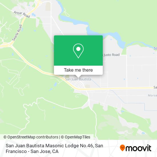 San Juan Bautista Masonic Lodge No.46 map