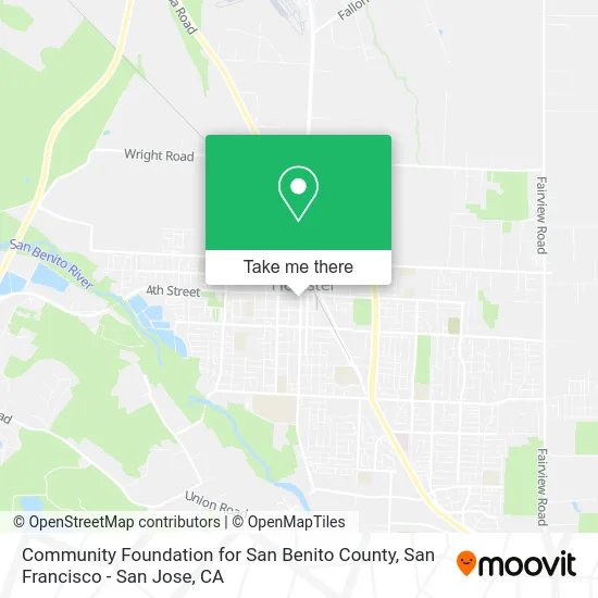 Community Foundation for San Benito County map