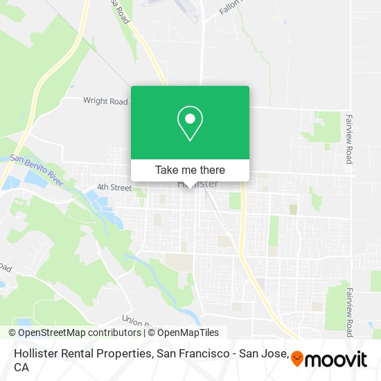 Hollister Rental Properties map