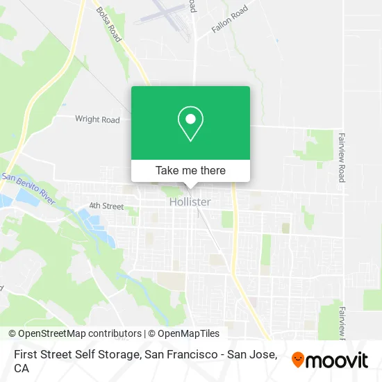 Mapa de First Street Self Storage