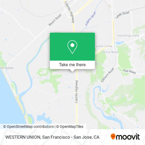 WESTERN UNION map