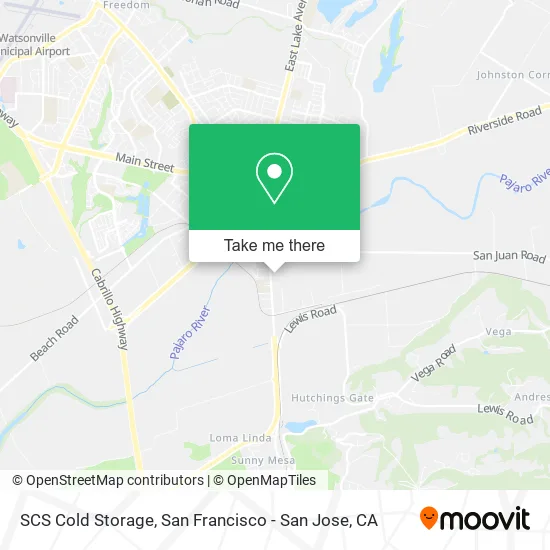 Mapa de SCS Cold Storage