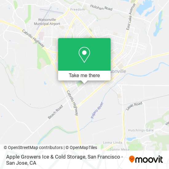 Apple Growers Ice & Cold Storage map