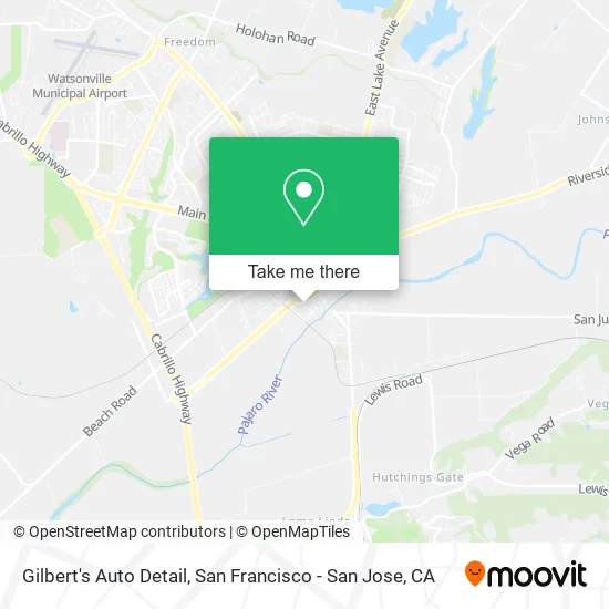 Mapa de Gilbert's Auto Detail