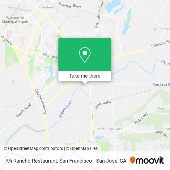 Mapa de Mi Rancho Restaurant