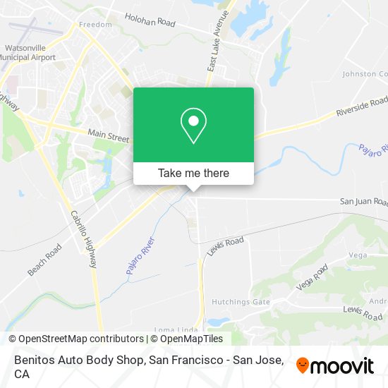 Benitos Auto Body Shop map