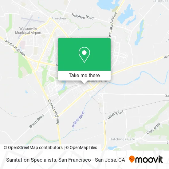 Sanitation Specialists map