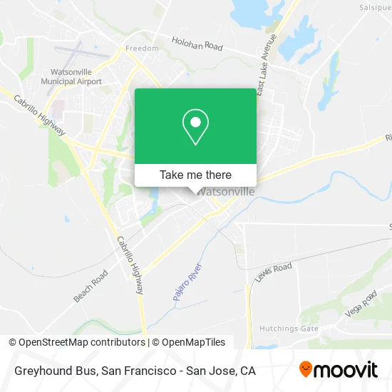 Greyhound Bus map