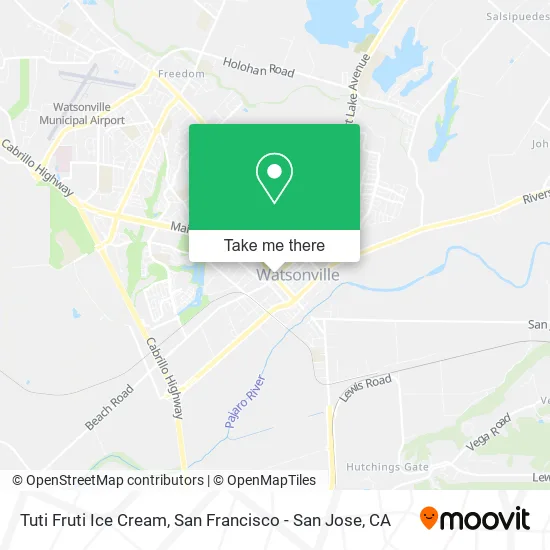 Mapa de Tuti Fruti Ice Cream