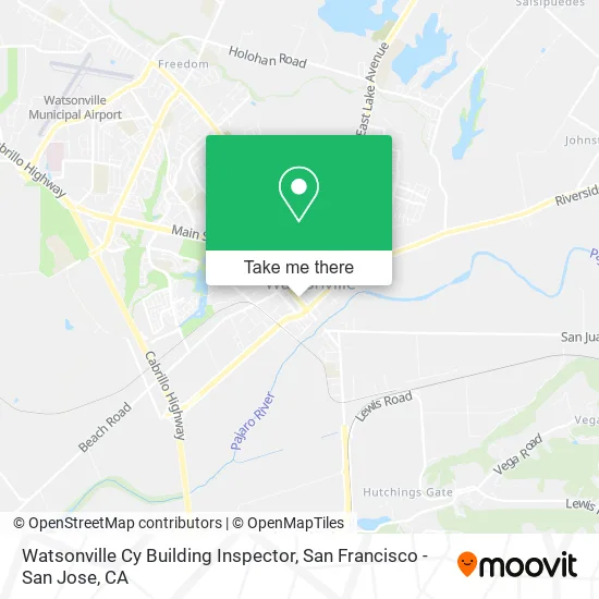 Mapa de Watsonville Cy Building Inspector