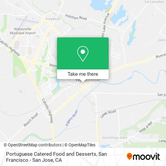 Mapa de Portuguese Catered Food and Desserts