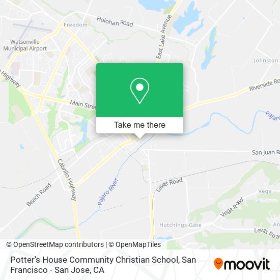 Mapa de Potter's House Community Christian School
