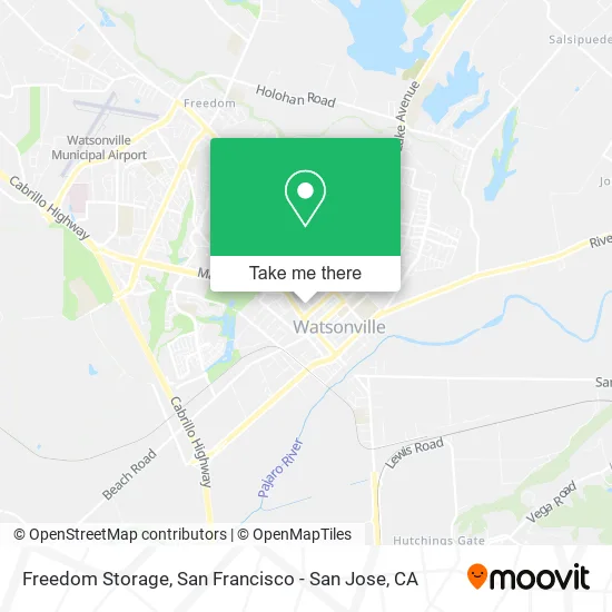 Freedom Storage map