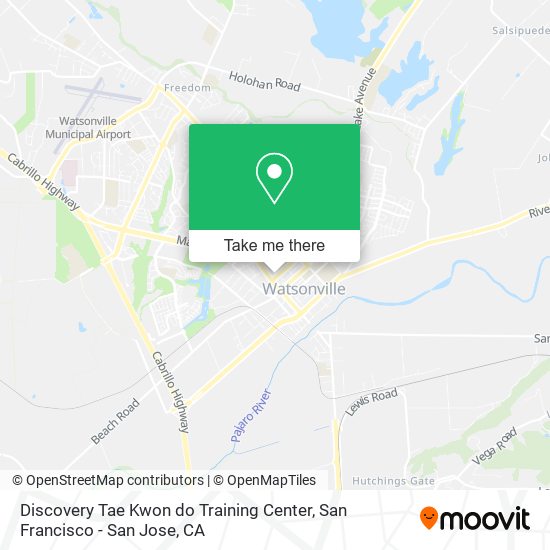 Mapa de Discovery Tae Kwon do Training Center